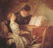 Jean Honore Fragonard The Music Lesson (mk08) oil